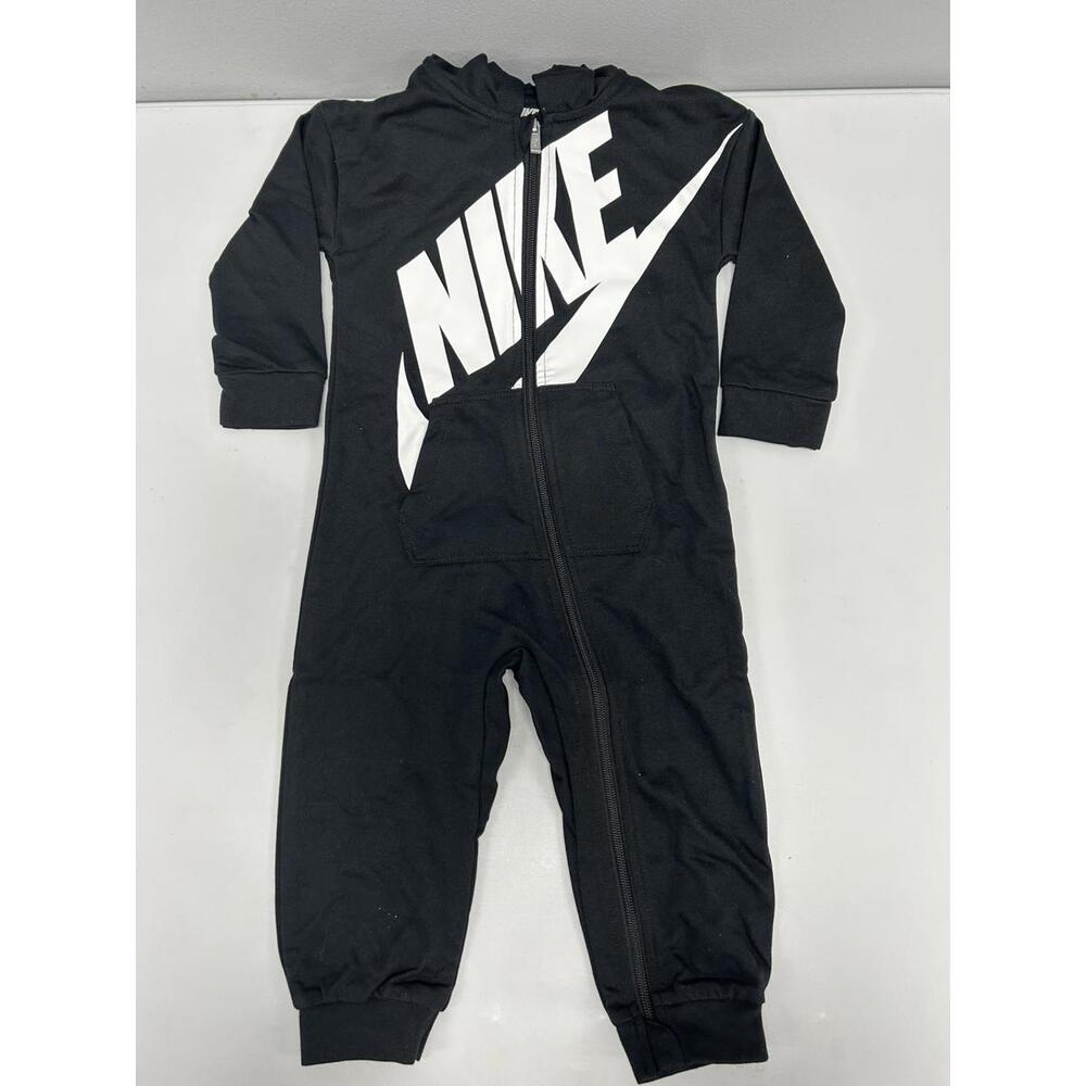 Nike Kids Black Hoodie One-Piece Jumpsuit